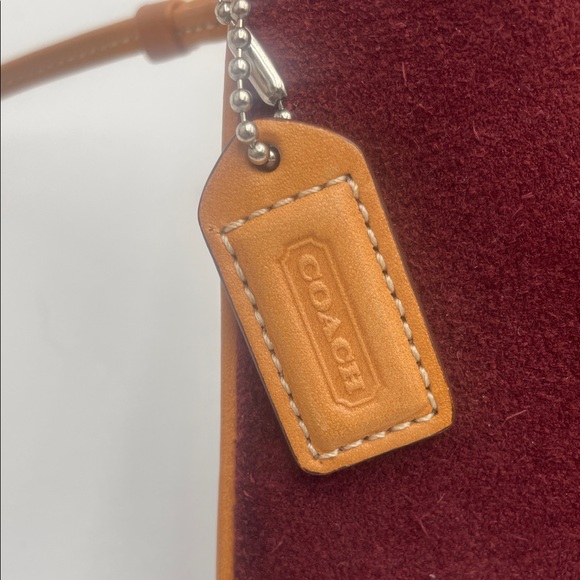 Coach NWOT brown  Suede Pouch with Tan Accents - Picture 4 of 6